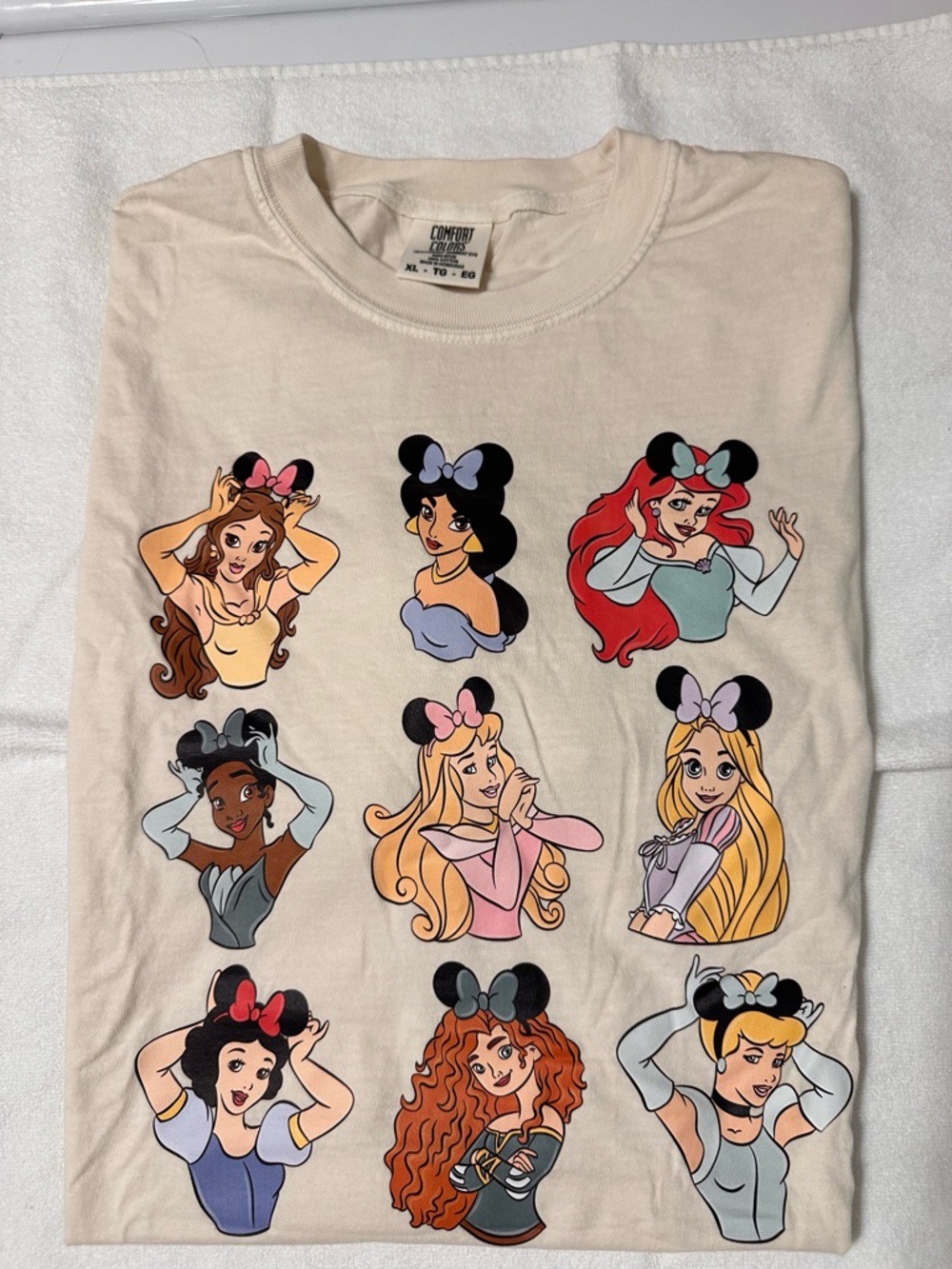 Disney Princesses Graphic Tee - Cream
